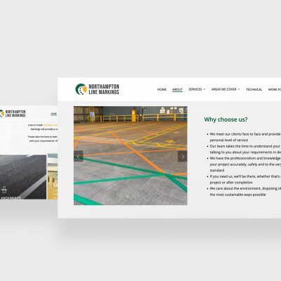 visual mockup of linemarking website visual mockup of linemarking website